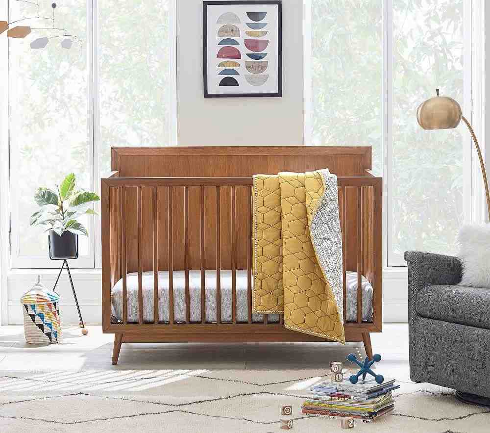 west elm x pbk Mid Century 4-in-1 Convertible Crib - Acorn