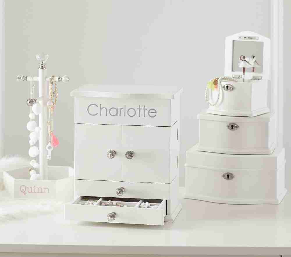 White Abigail Jewelry Box Collection
