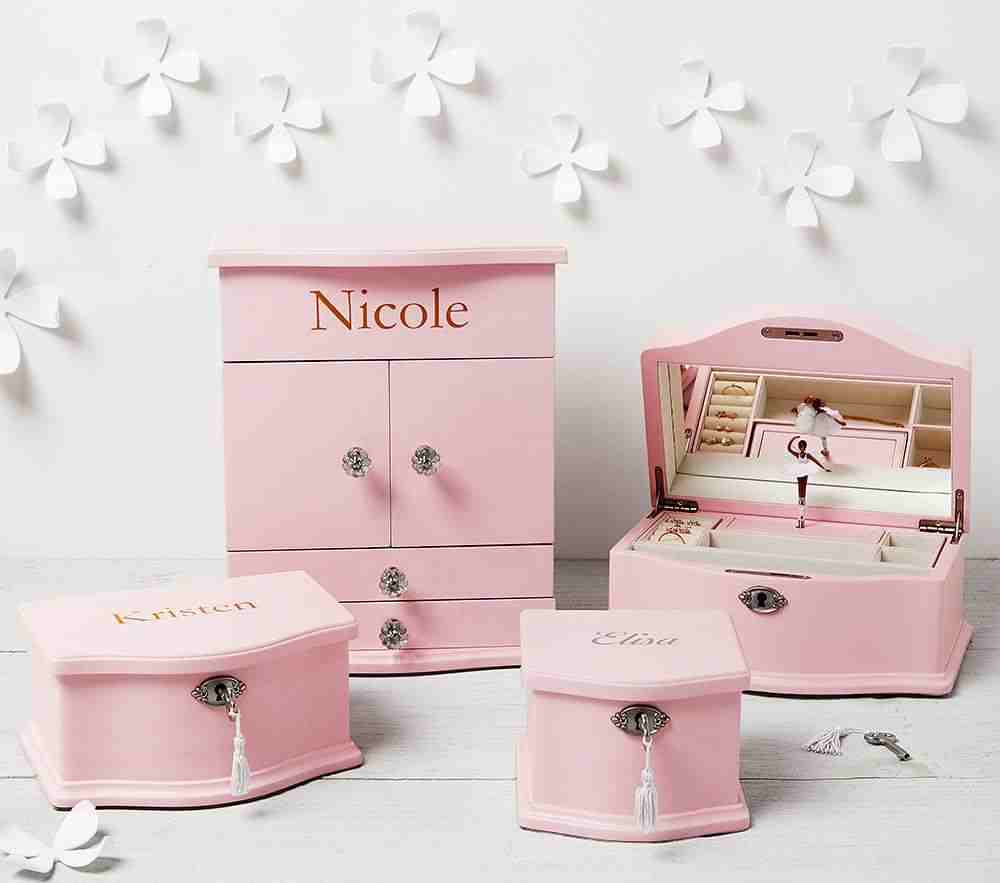 Pink Abigail Jewelry Box Collection