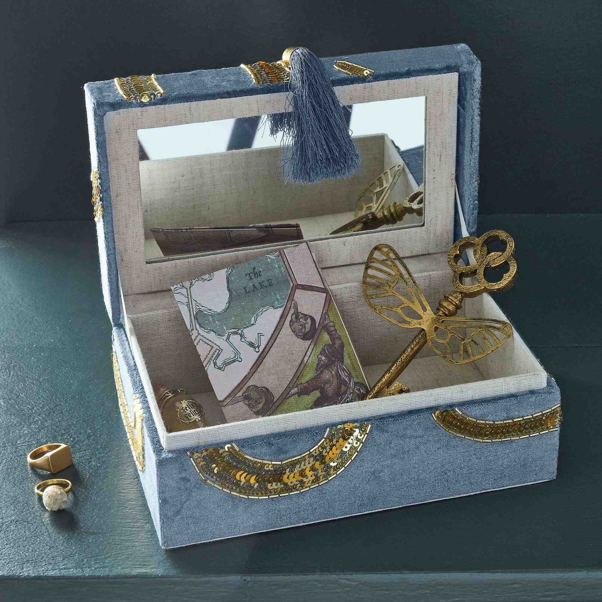 Harry Potter Beaded Velvet Jewelry Boxes