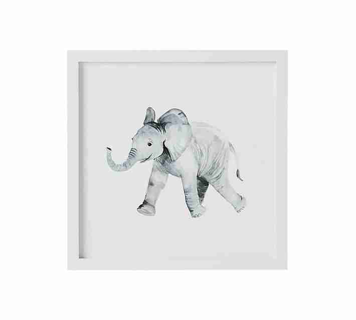 Elephant Nursery Animal Art