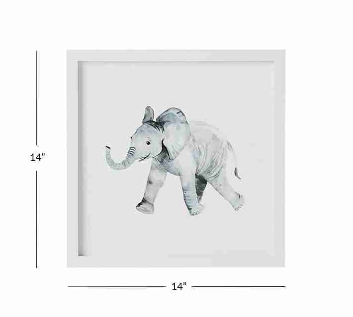 Elephant Nursery Animal Art