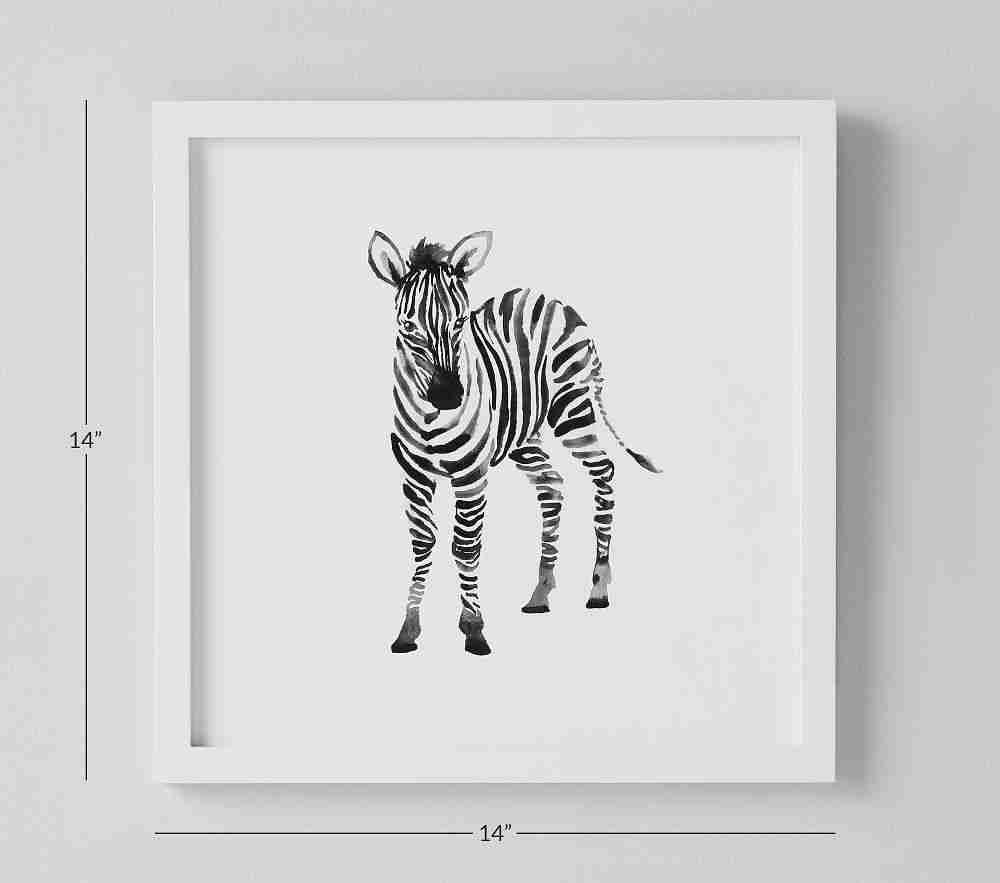 Zebra Nursery Animal Art