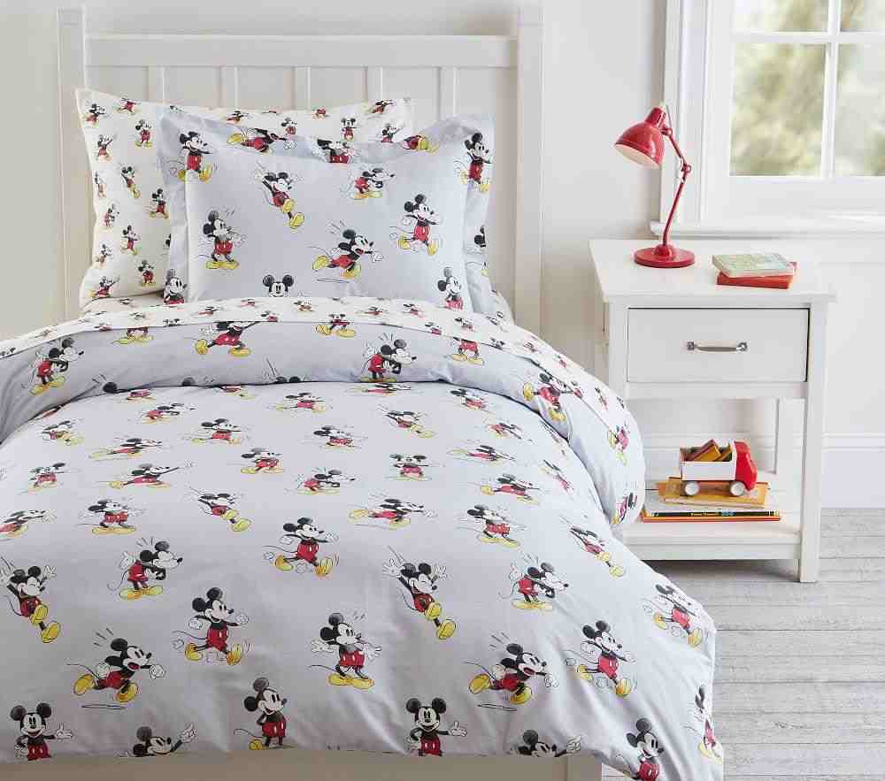 Organic Disney Mickey Mouse Duvet Cover & Standard Sham