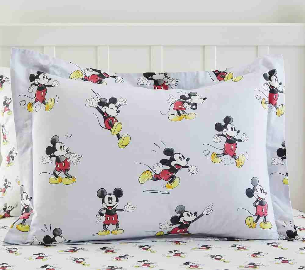 Organic Disney Mickey Mouse Duvet Cover & Standard Sham