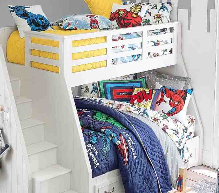 Marvel Heroes Glow-in-the-Dark Duvet Cover and Shams