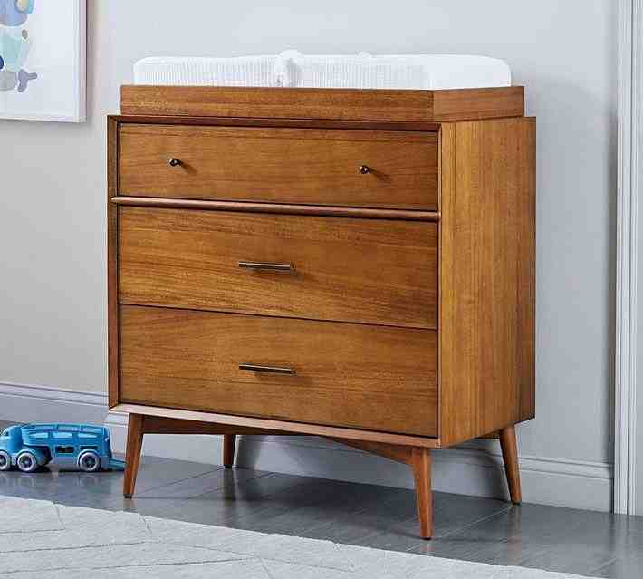 west elm x pbk Mid-Century 3-Drawer Changing Table