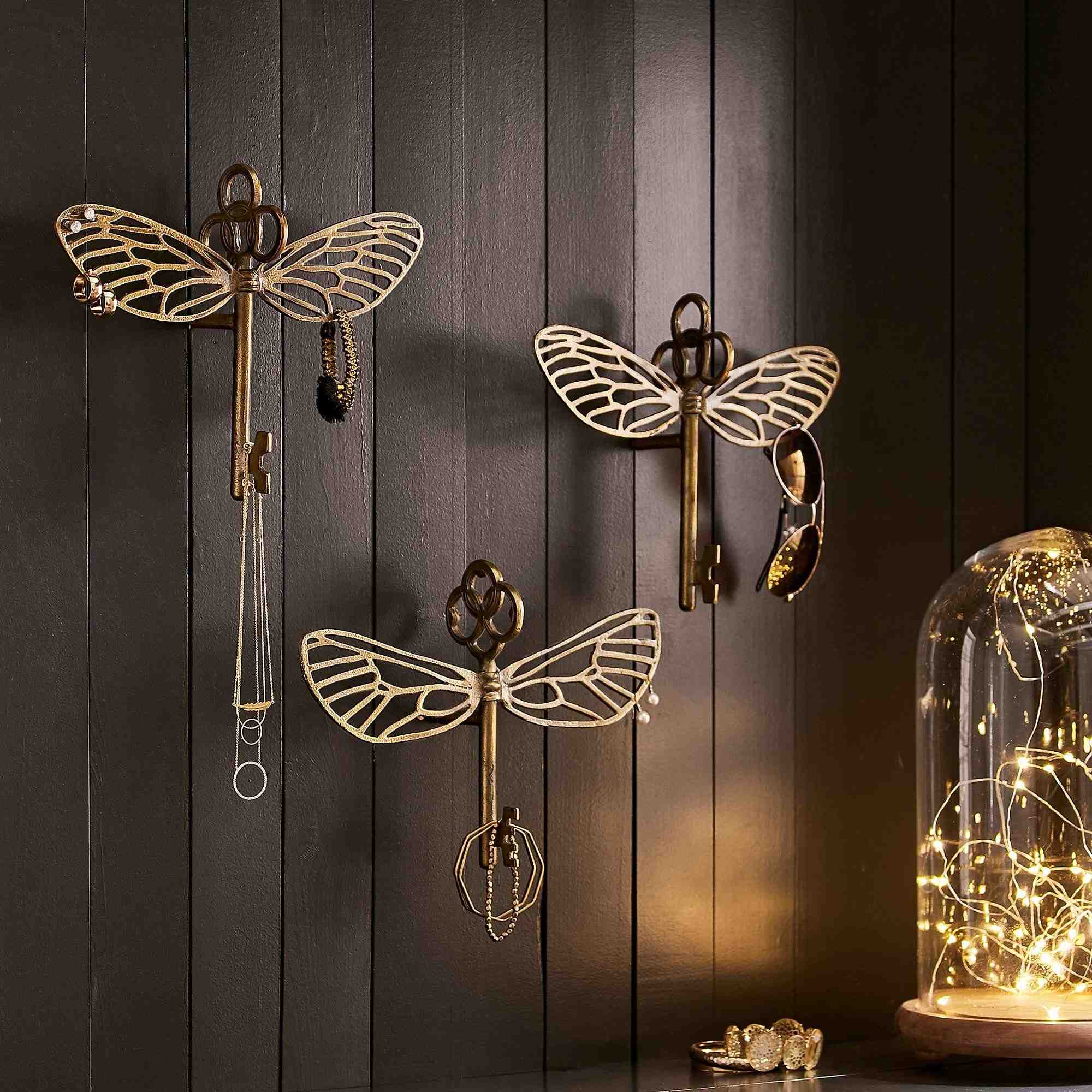 Harry Potter Flying Key Jewelry Hooks, Set of 3