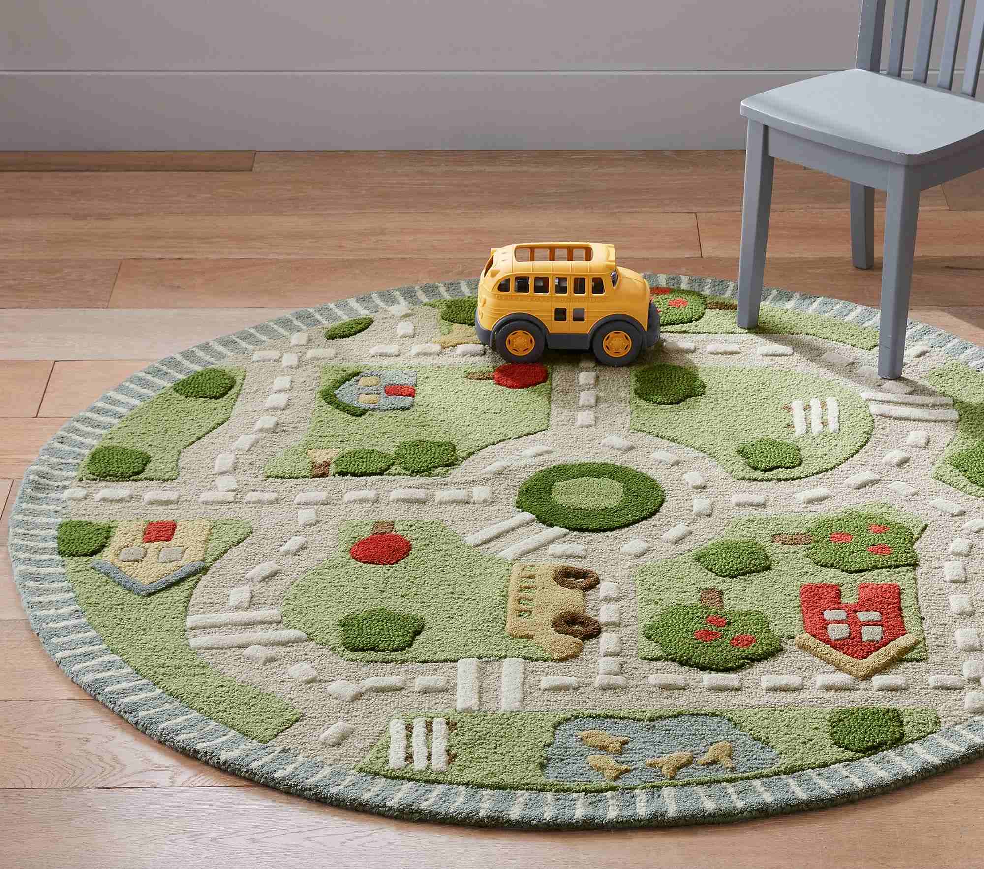 3D Activity Play in the Park Round Rug