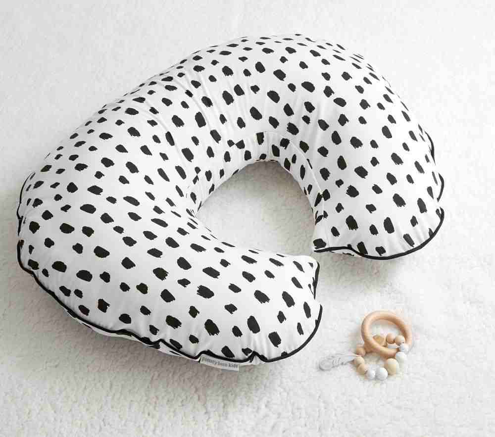 Black Brush Stroke Boppy Nursing & Infant Support Pillow Cover Only