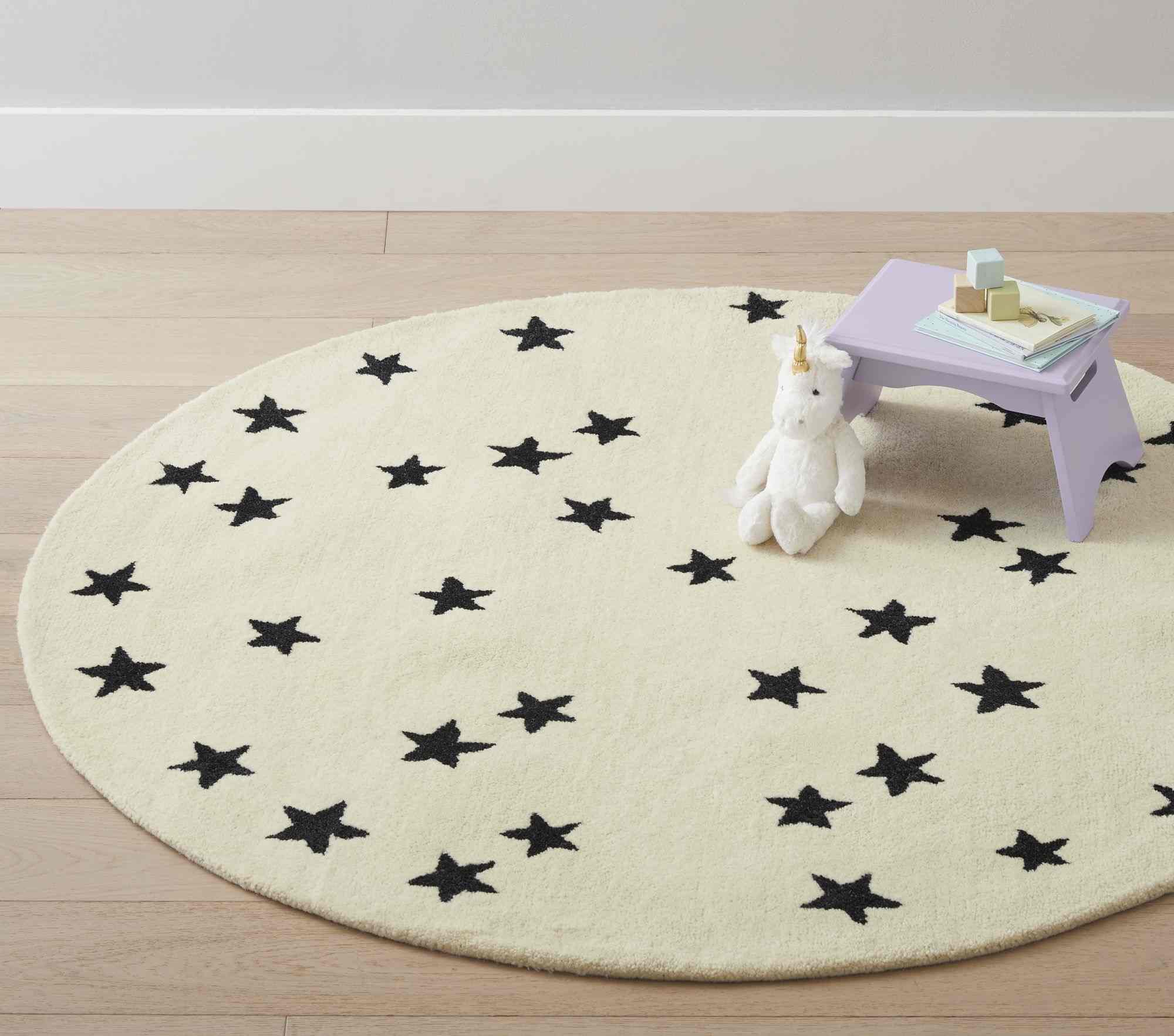 Starry Skies Rug (5' Round) Ivory/Navy