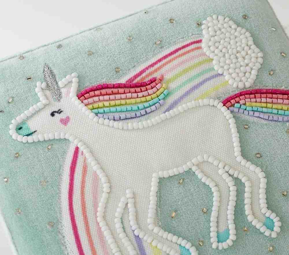 Unicorn Velvet Jewelry Box