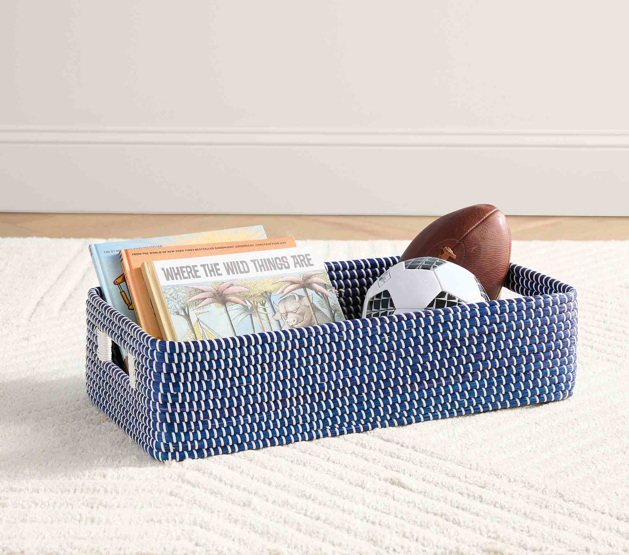 Cameron Woven Wide Storage  Navy