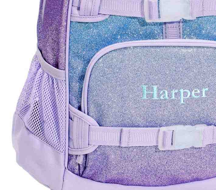 Mackenzie Lavender/Aqua Ombre Sparkle Glitter Backpacks