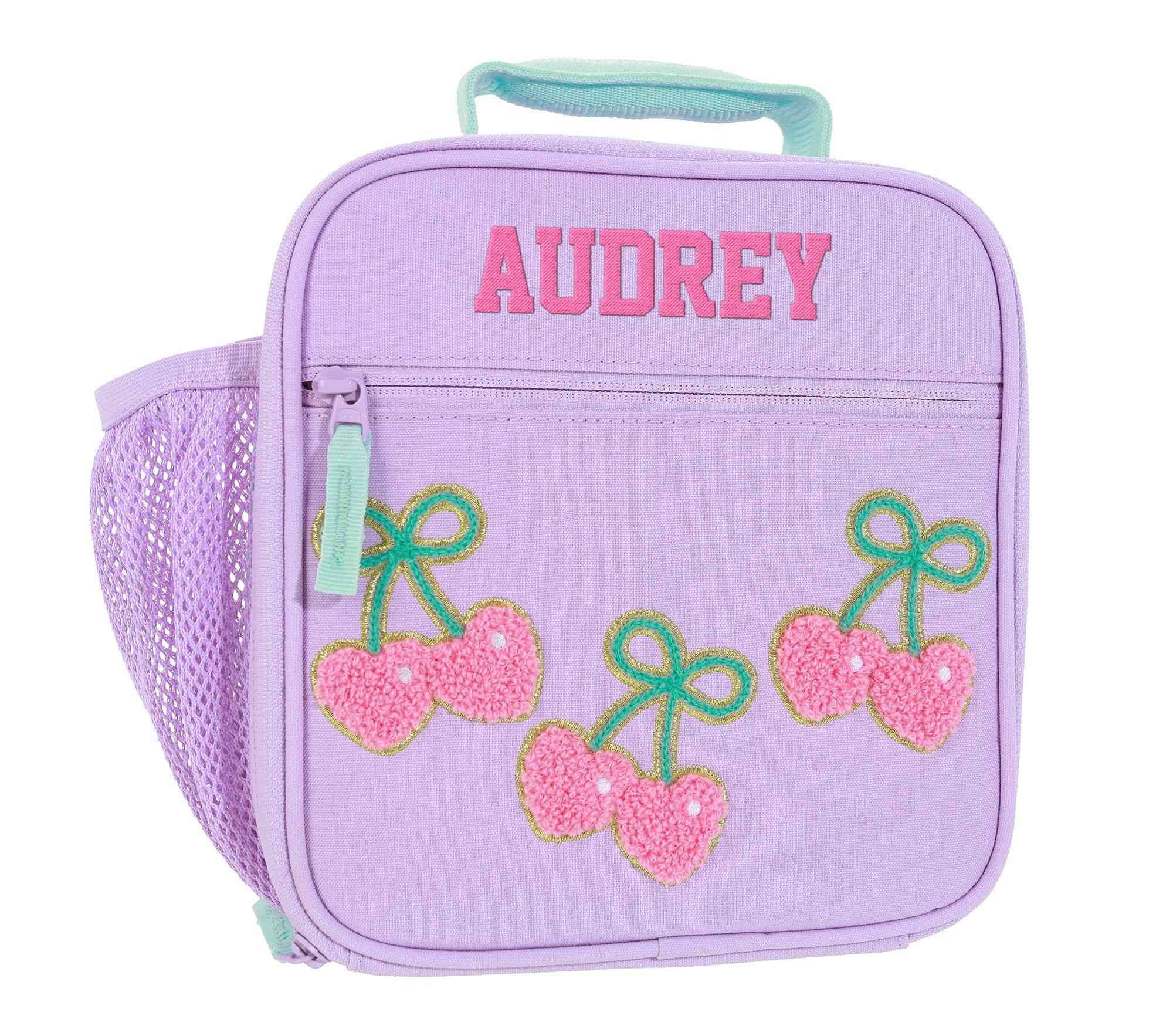 Mackenzie Stoney Clover Lane Lavender Cherry Bows Lunch Box