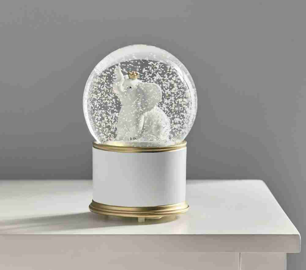 Gold Elephant Light Up Snowglobe