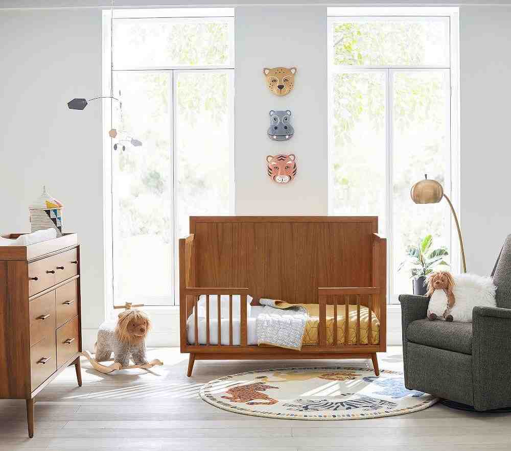 west elm x pbk Mid Century 4-in-1 Toddler Bed Conversion Kit - Acorn