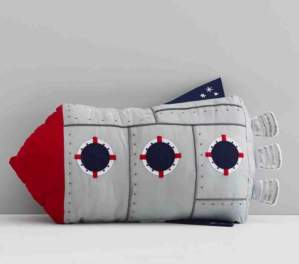 Light Up Rocket Pillow