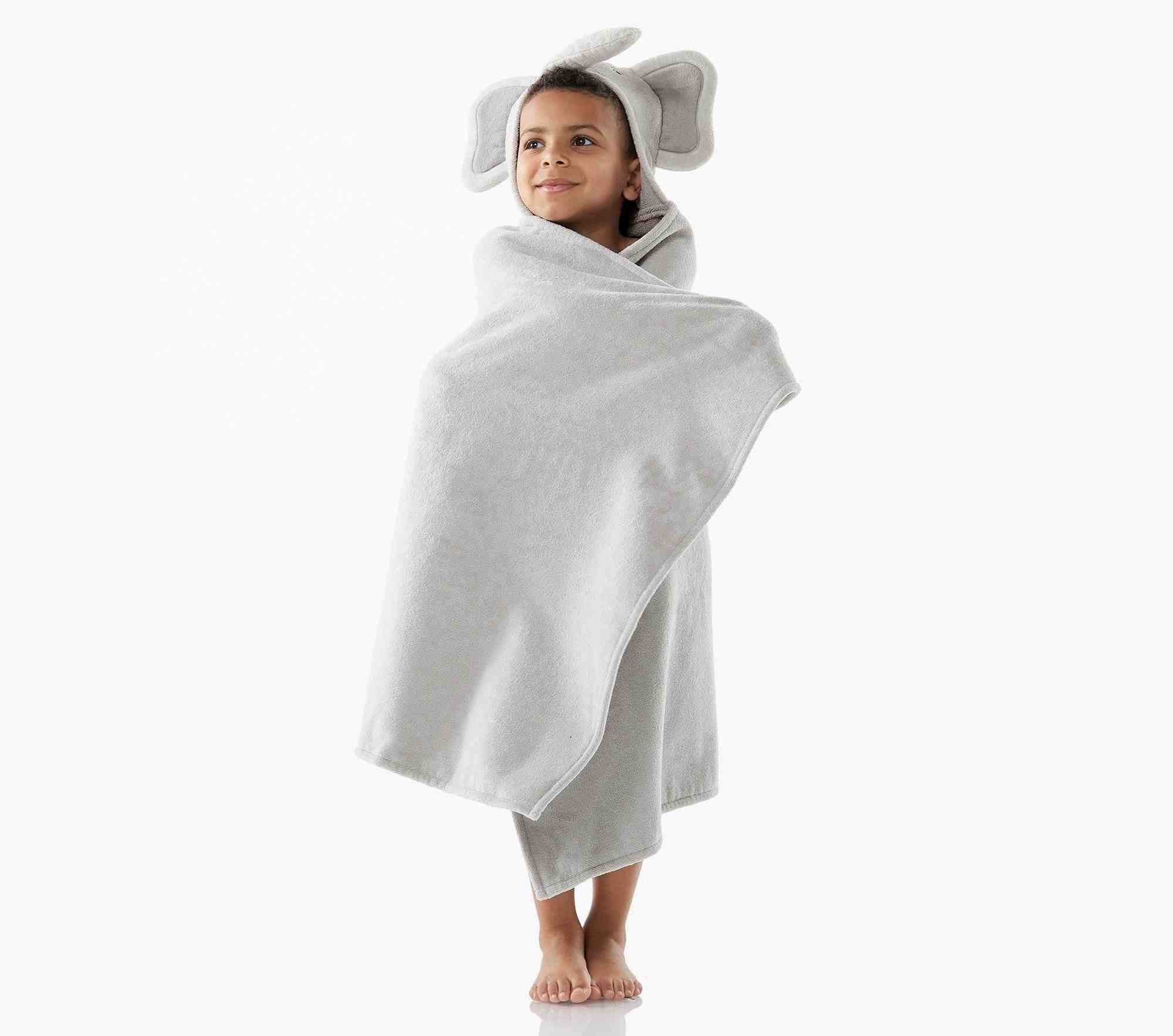 Elephant Kid Hooded Towel