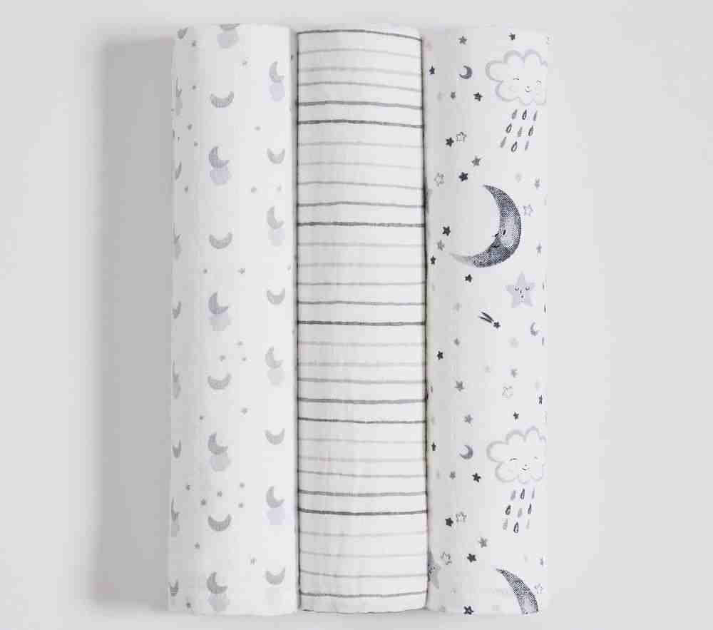 Organic Skye Swaddle Set Of 3 Multi