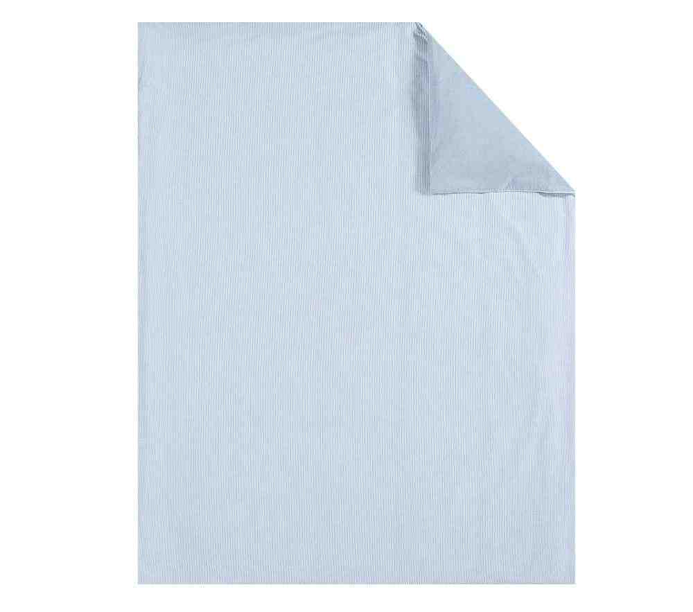 Organic Chambray Reversible Duvet Cover & Standard Sham