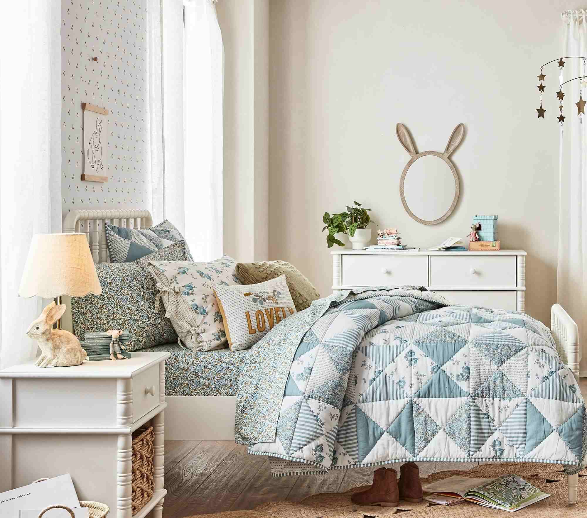 Emily & Meritt Wood Bunny Mirror