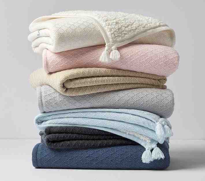 Luxe Cable Knit Sherpa Baby Blanket