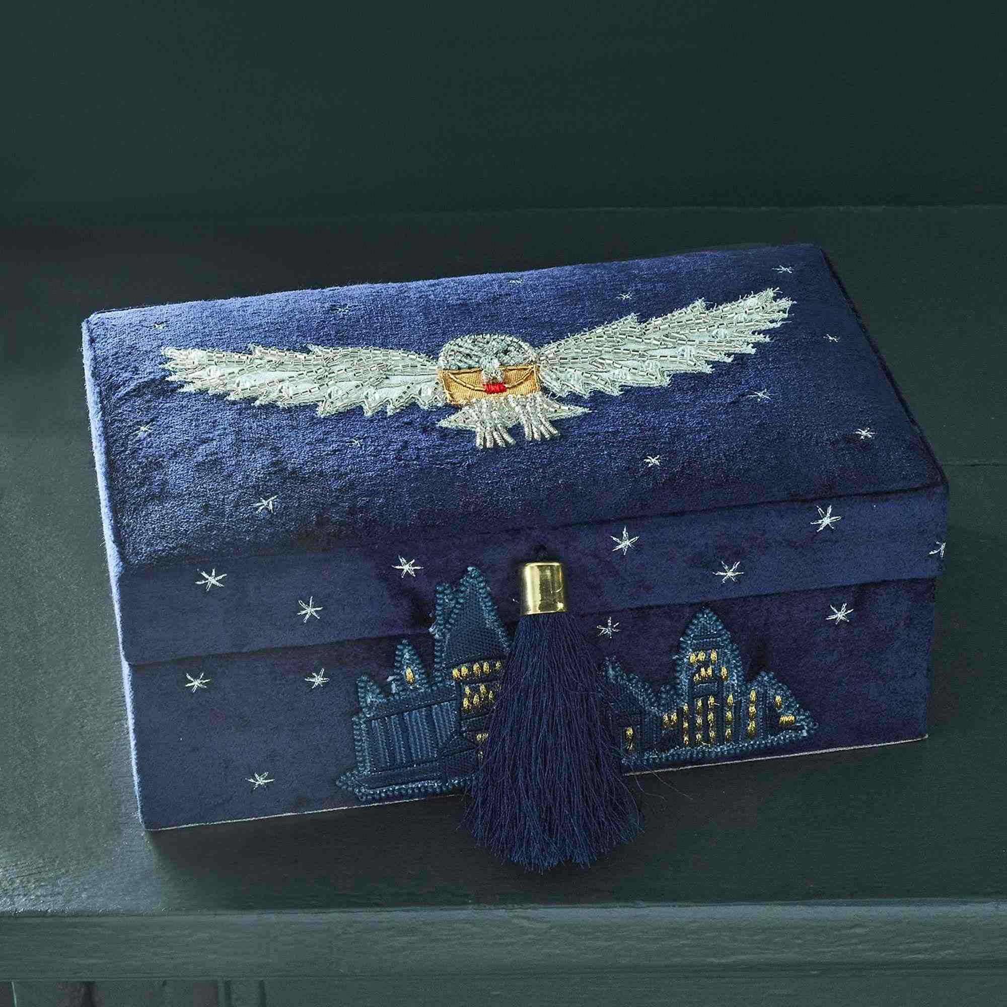 Harry Potter Beaded Velvet Jewelry Boxes