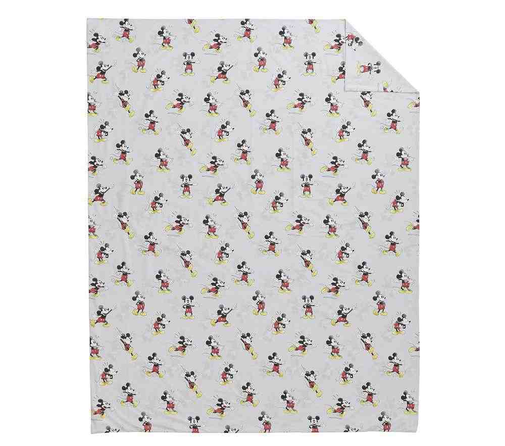 Organic Disney Mickey Mouse Duvet Cover & Standard Sham