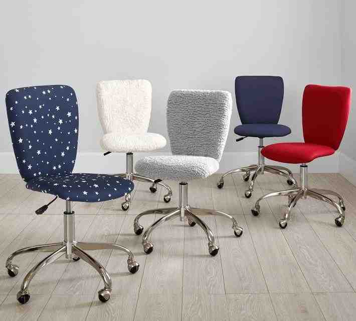 Square Upholstered Desk Chair