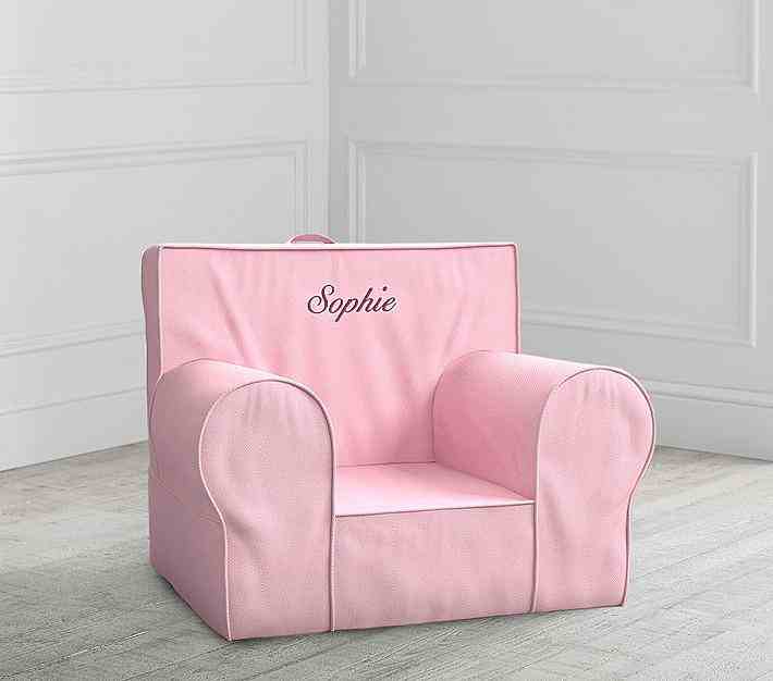 Pottery Barn Kids | Light Pink Twill Anywhere Chair-Slipcover Only