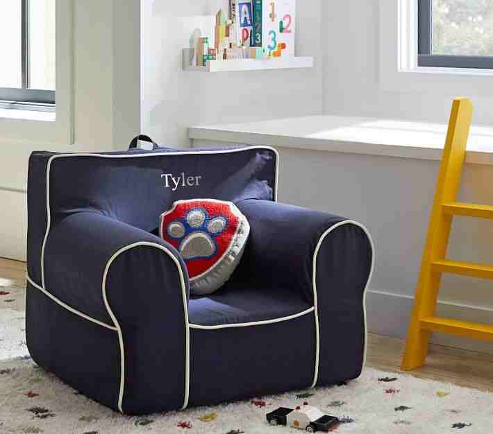 Pottery Barn Kids | Navy with Piping Anywhere Chair Slipcover Only