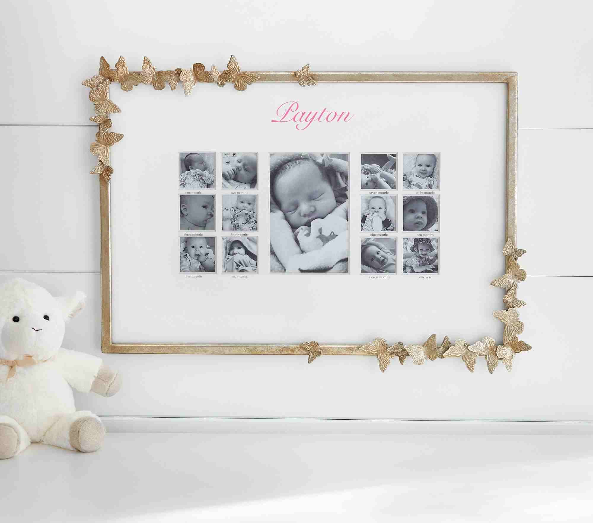 Monique Lhuillier Silver Butterfly First Year Frame