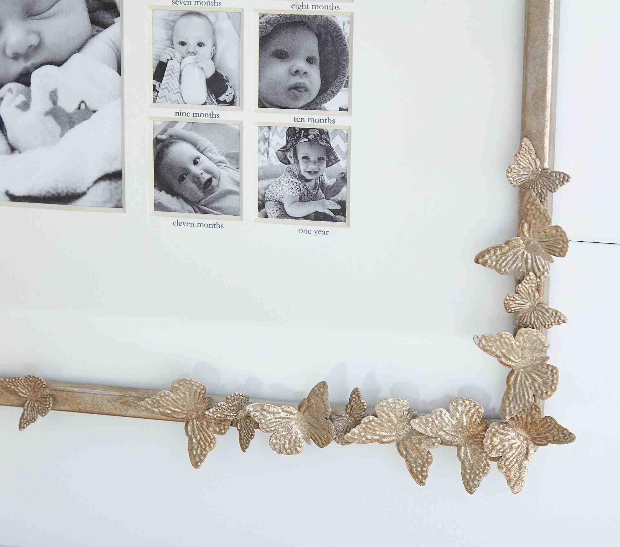 Monique Lhuillier Silver Butterfly First Year Frame