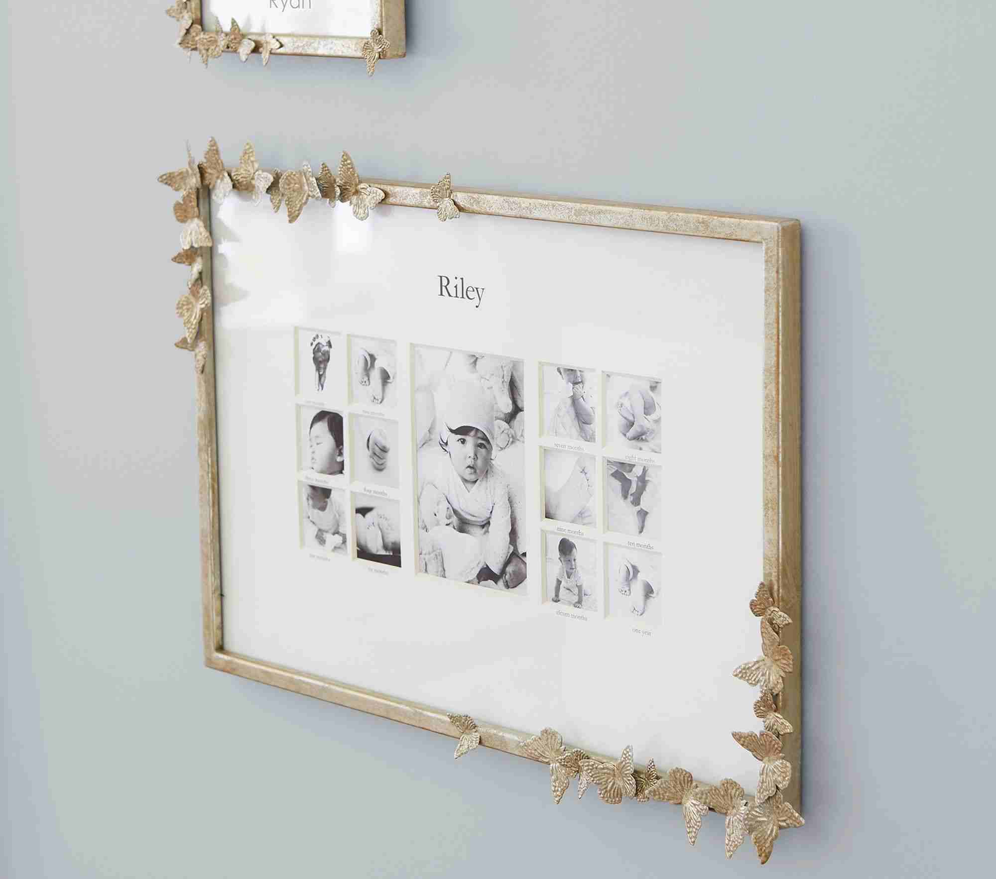 Monique Lhuillier Silver Butterfly First Year Frame