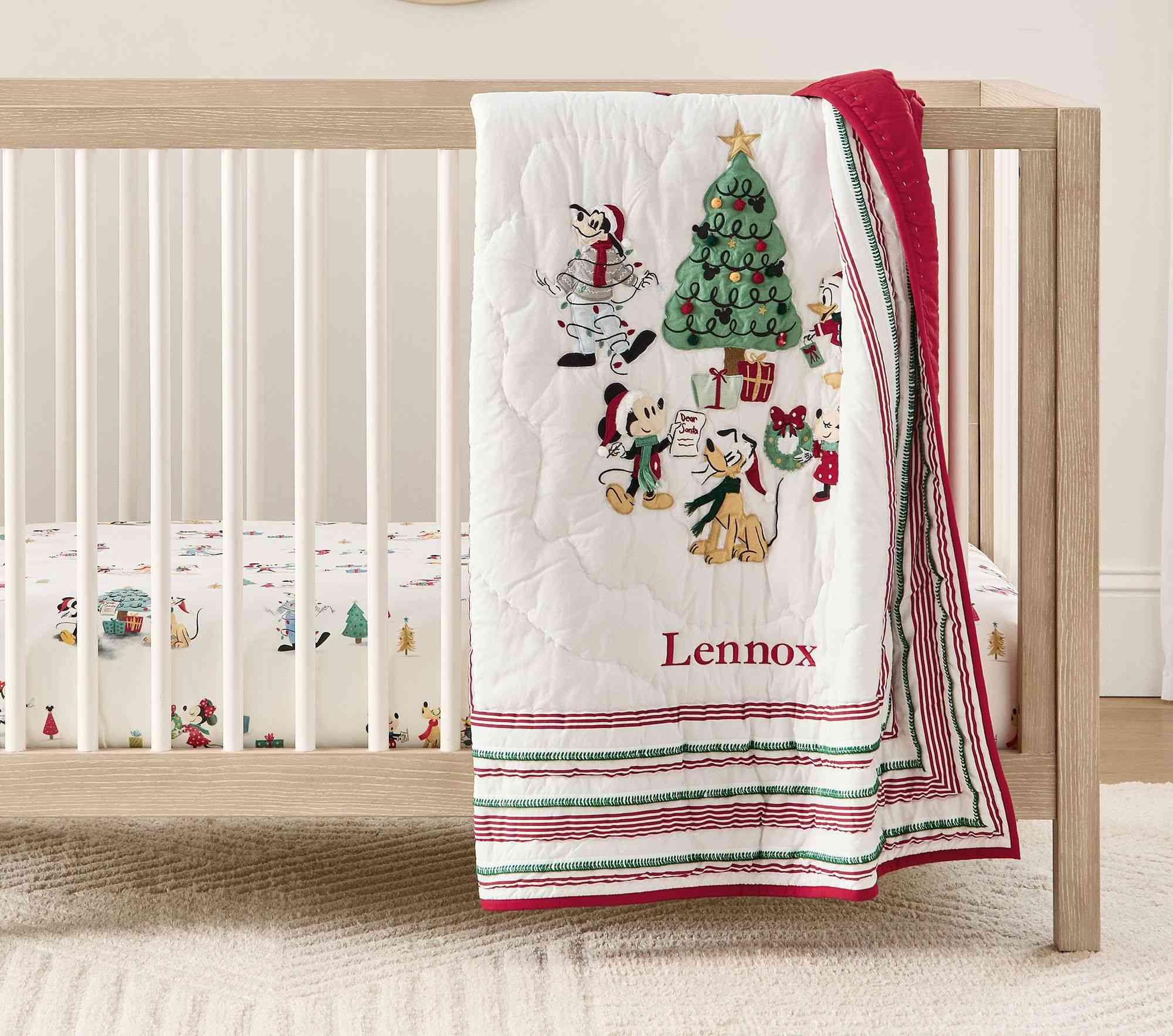 Disney Mickey Mouse Christmas Baby Quilt