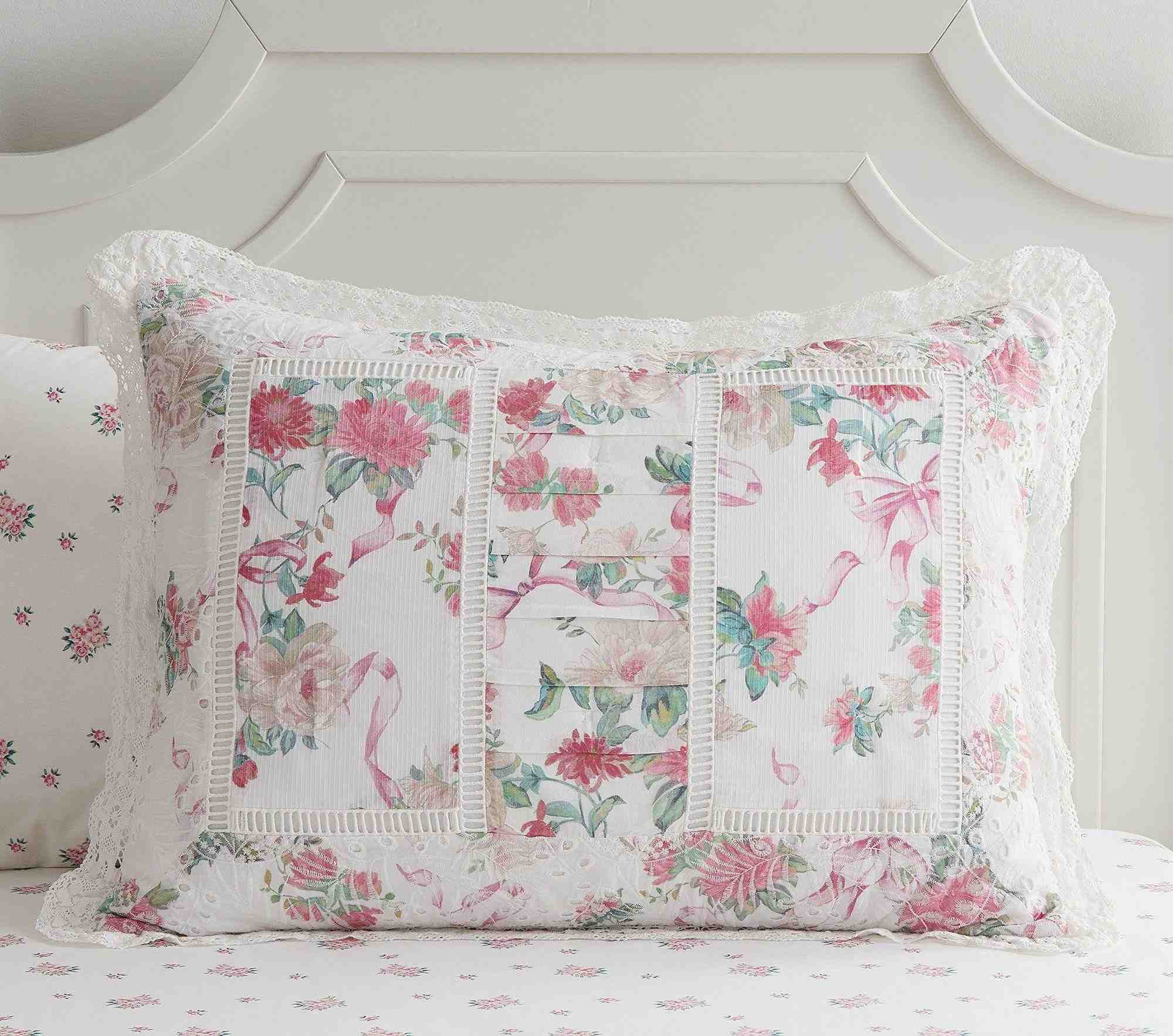 LoveShackFancy Cabbage Rose Quilt & Shams