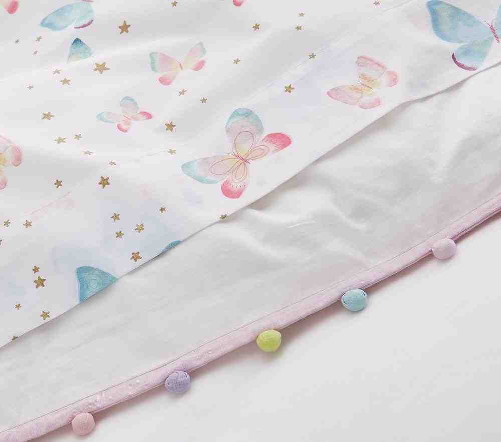 Rainbow Pom Pom Duvet Cover & Standard Sham