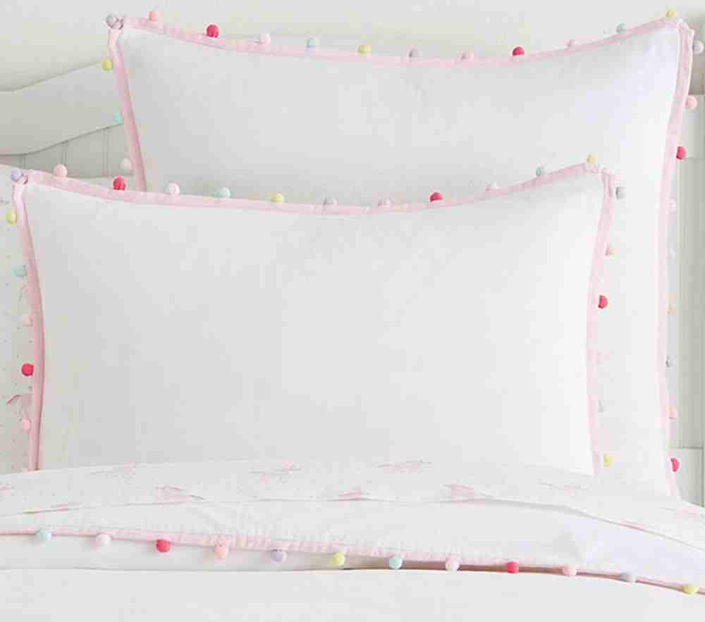 Rainbow Pom Pom Duvet Cover & Standard Sham