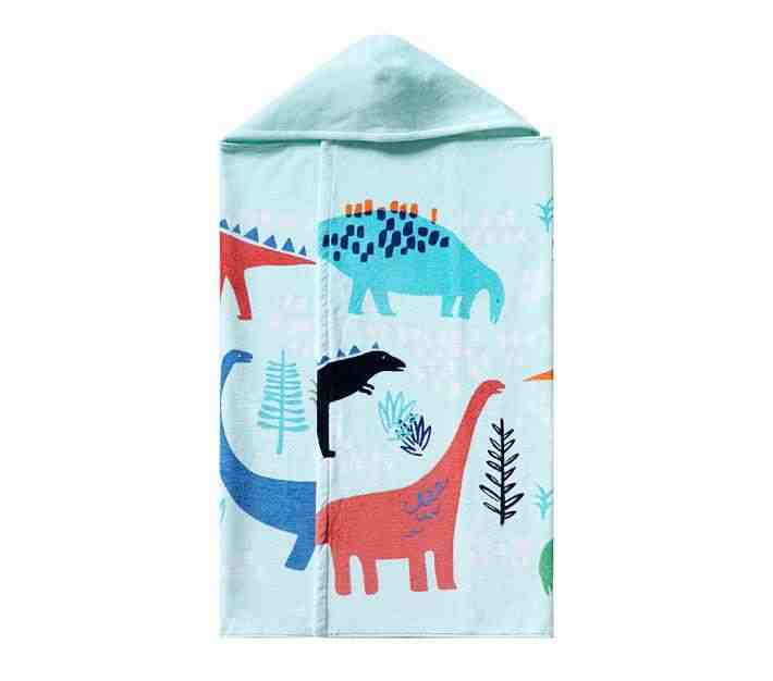 Dinosaur Kid Beach Hooded Towel