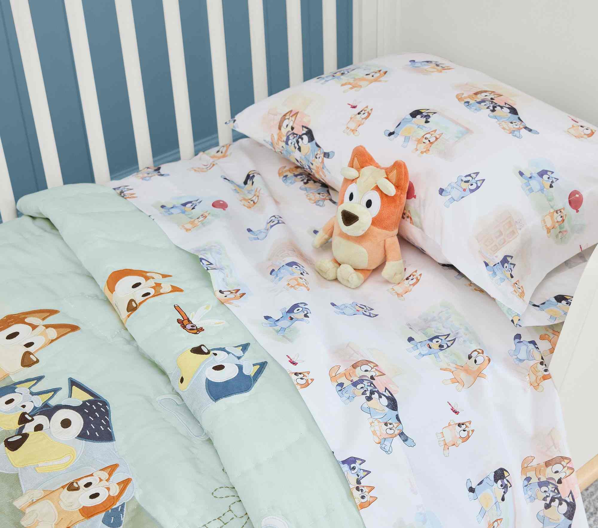 Bluey Organic Toddler Sheet Set