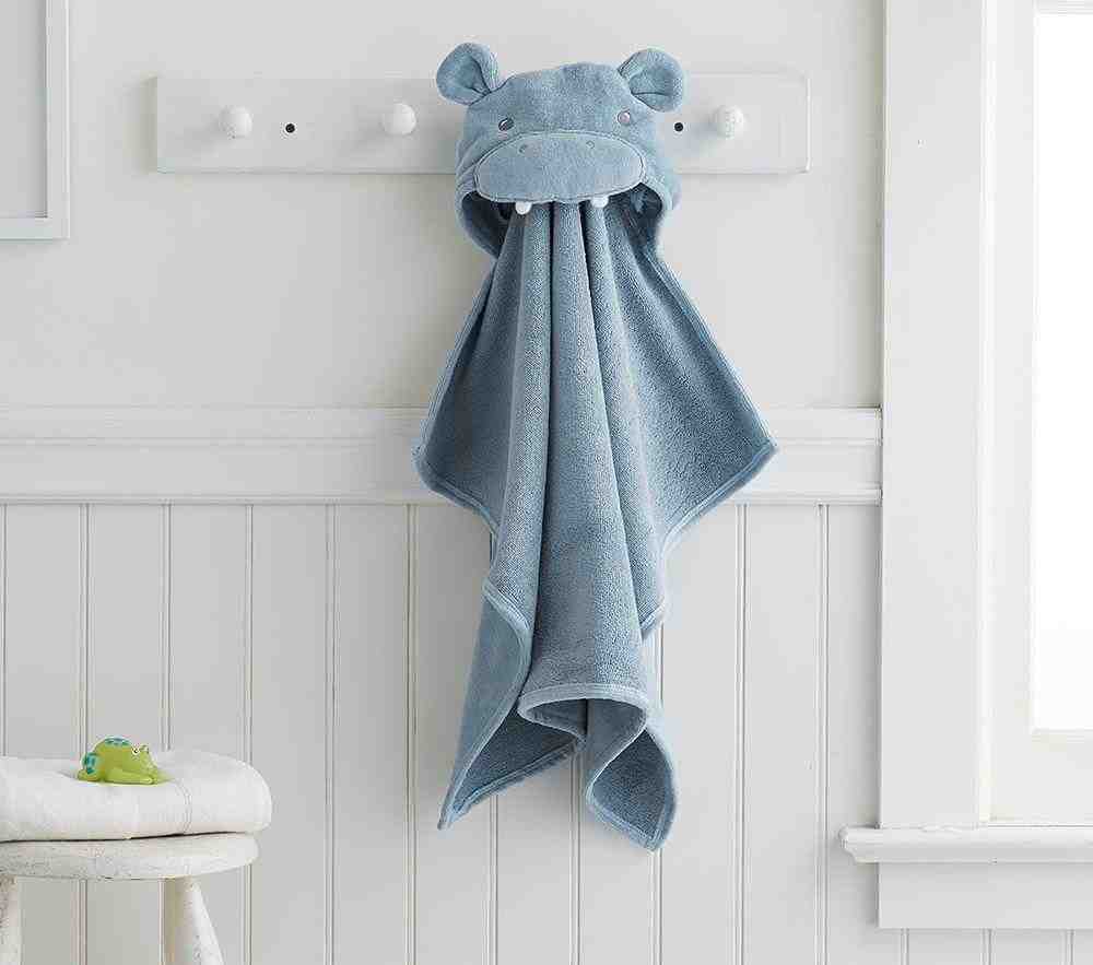 Hippo Baby Hooded Towel
