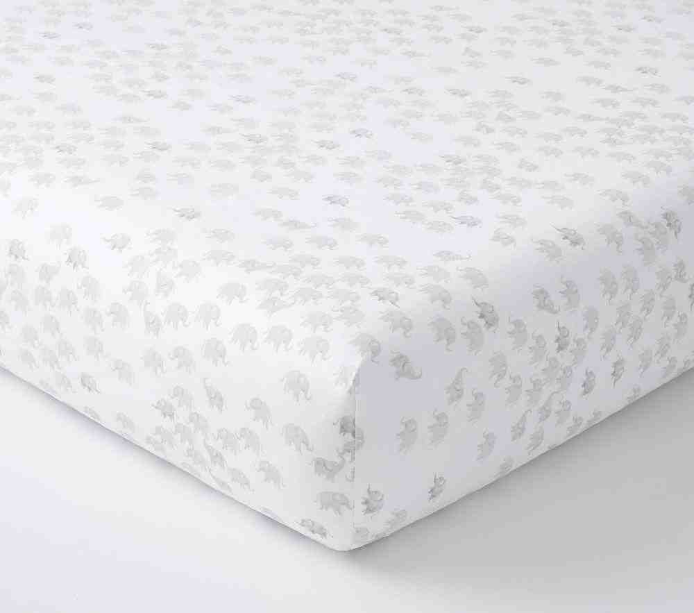 Watercolor Elephant Crib Fitted Sheet