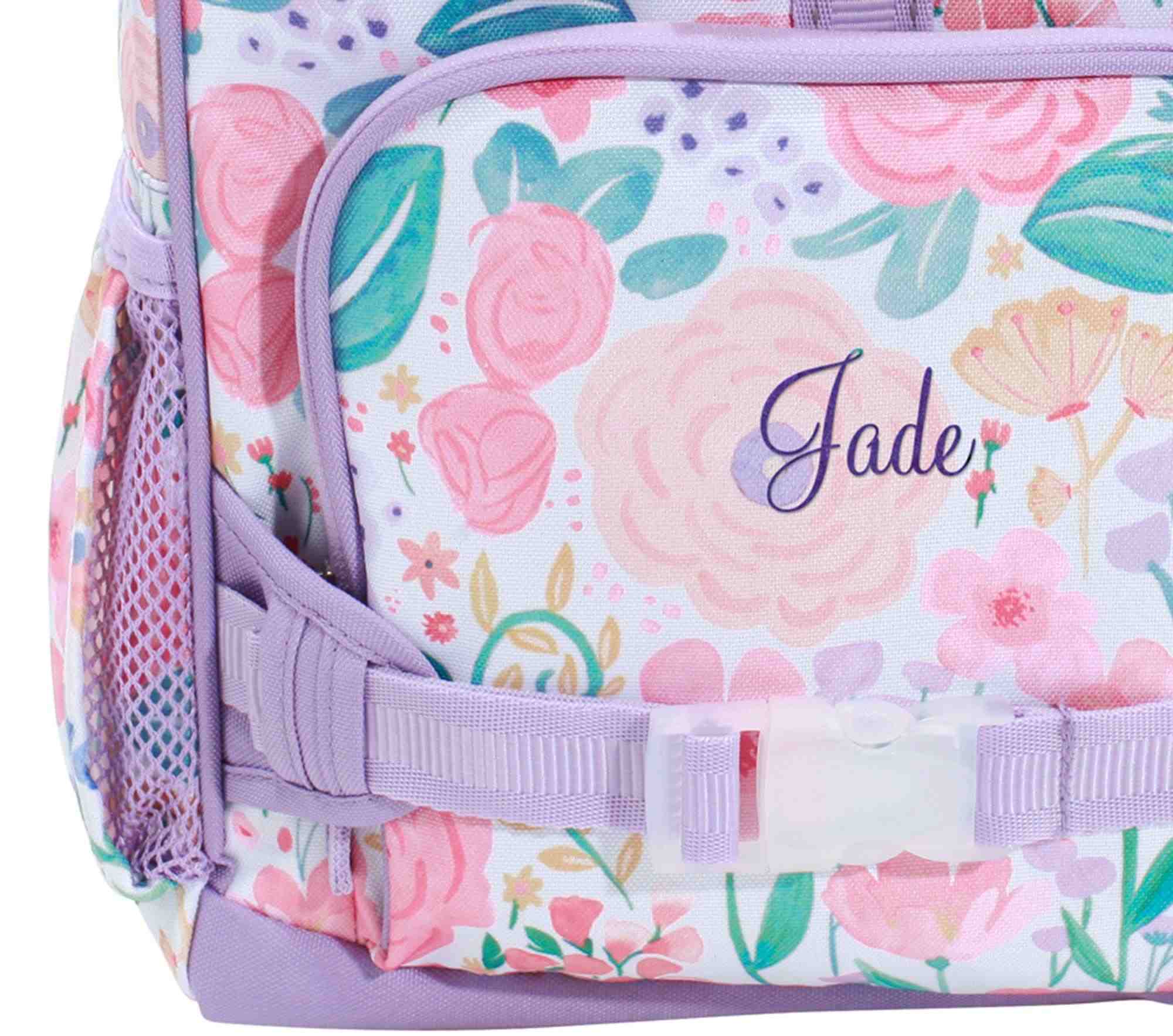 Mackenzie Lavender Floral Blooms Backpacks