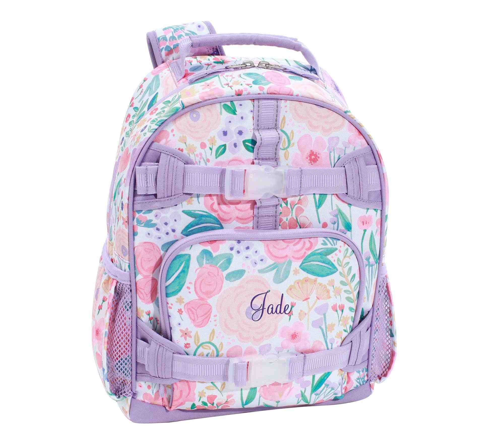 Mackenzie Lavender Floral Blooms Backpacks