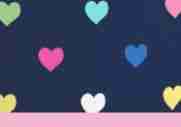 Navy/Pink Multi Heart, Hot & Cold Mackenzie Container