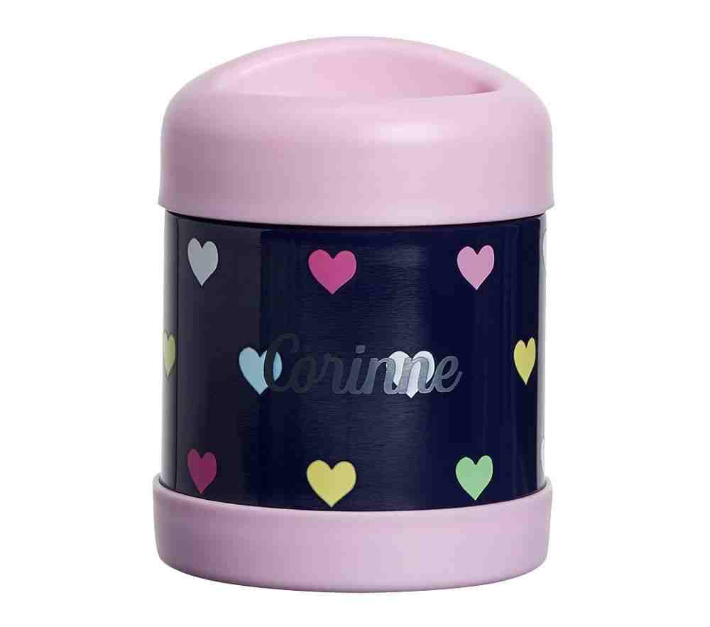 Navy/Pink Multi Heart, Hot & Cold Mackenzie Container