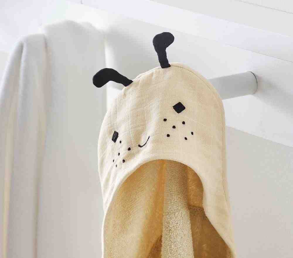 Bumble Bee Muslin Baby Hooded Towel