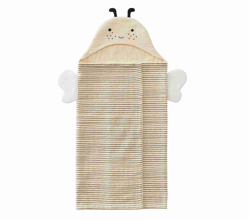 Bumble Bee Muslin Baby Hooded Towel