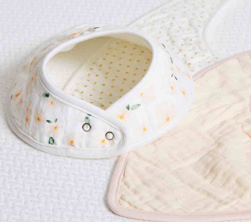 Meredith Muslin Drool Bib Set Of 3-Blush Multi